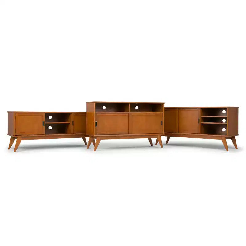 Tierney Solid Hardwood Mid-Century TV Stand for TVs up to 66 - WyndenHall