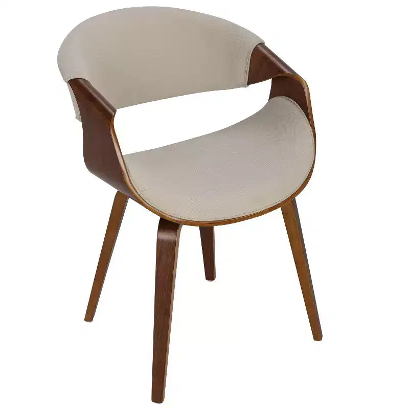 Curvo Mid-Century Modern Dining Accent Chair - LumiSource