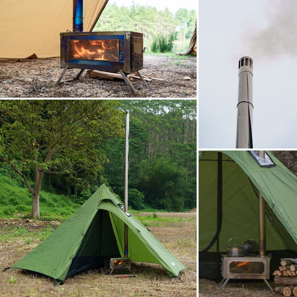 FIREHIKING Titanium Portable Folding Backpacking