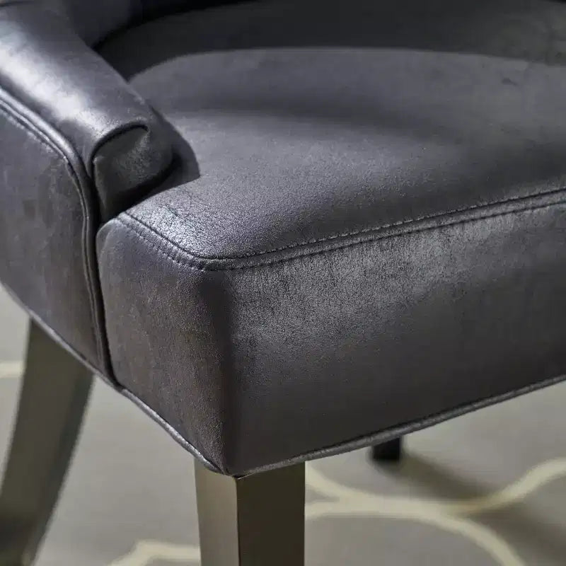 Set of 2 Hayden Traditional Microfiber Dining Chair - Christopher Knight Home