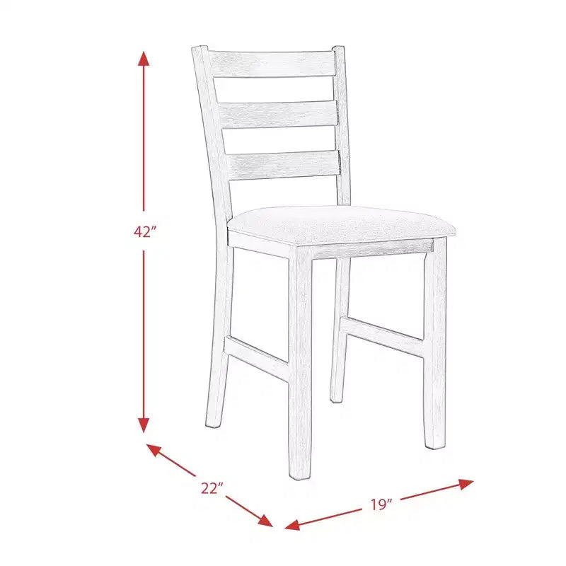 5pc Kona Counter Height Dining Set - Picket House Furnishings