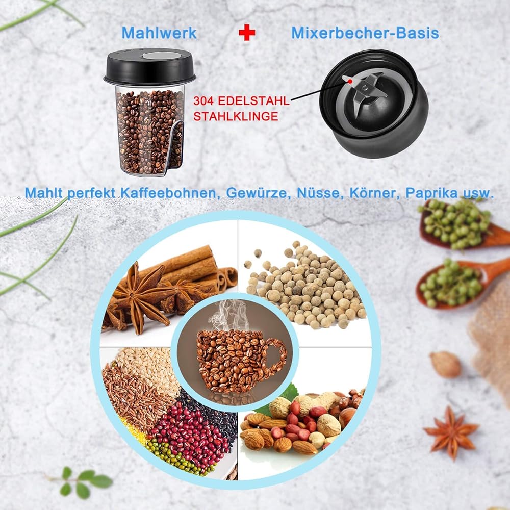 TopStrong Robot Cuisine Multifonction,1100W Robot Multifonction,11 en 1 Robot Culinaire inclus Hachoir, Crochet Pétrisseur,Mixeur, Presse-agrumes et Moulin à Café, 3,2L Bol et 1,5L Blender : Cuisine et Maison