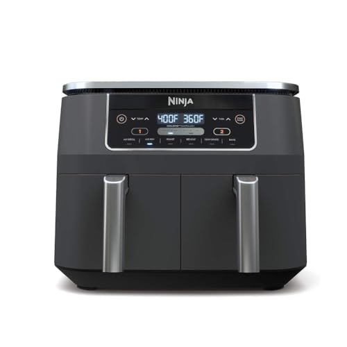 Ninja Foodi DualZone Heißluftfritteuse, 7,6 L, Grau