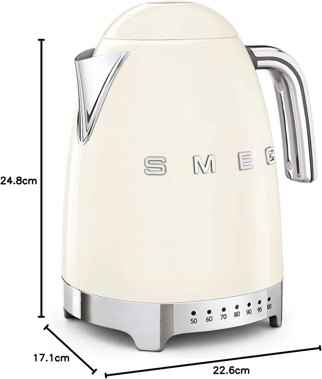 Bouilloire à Température Variable KLF04CREU 1,7 L, Plusieurs Température, 2400W, Crème