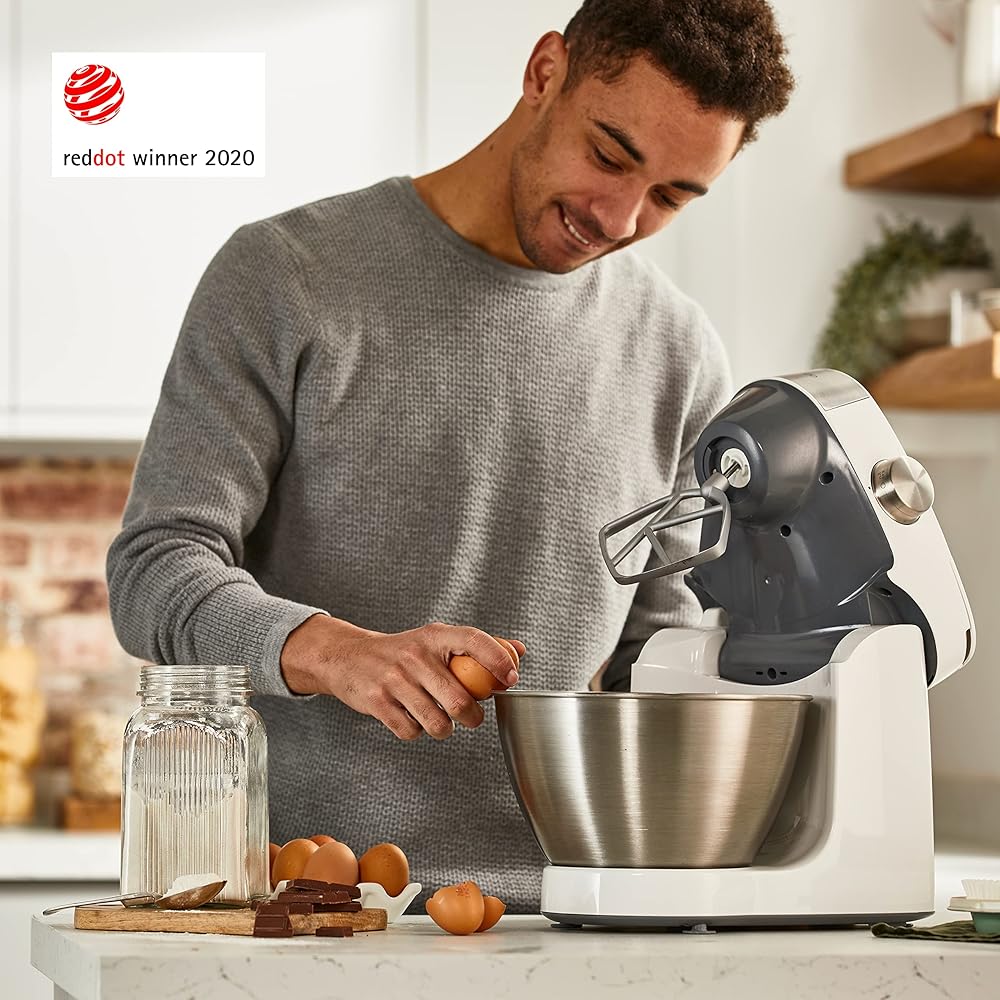 Kenwood Prospero+ KHC29.H0WH, Robot de Cuisine Patissier Multifonction, Mélanger, Battre et Pétrir, Blender 1.5L, Bol Multifonction 1.4L avec Trois Disques et Presse-Agrumes, Bol 4.3L, 1000W, Blanc : Cuisine et Maison