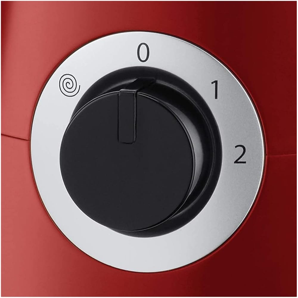 Russell Hobbs Robot de cuisine Multifonction [Blender/Mixeur/Broyeur/Coupeur/Râpeur/Batteur] Desire Rouge (Lames pétrin incl. + accessoires compatibles lave-vaisselle, 2 vitesses, 600W) 24730-56 : Cuisine et Maison