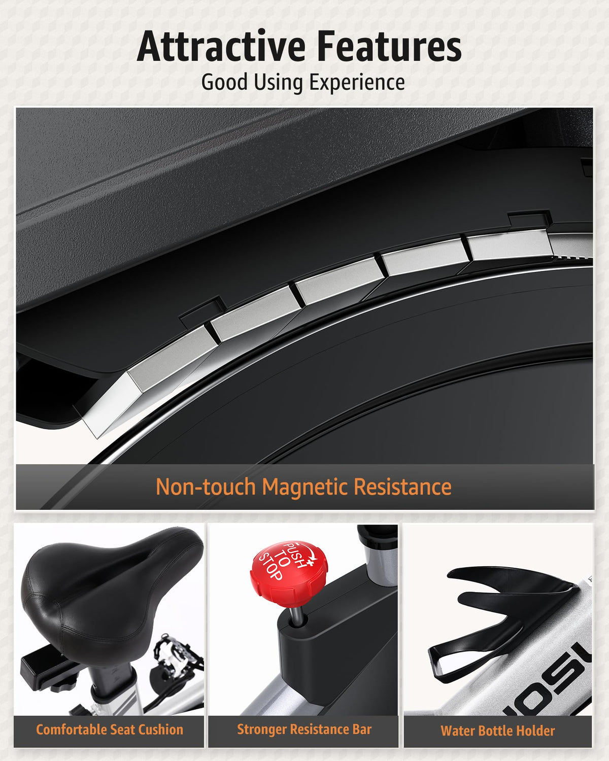 YOSUDA Indoor Cycling Magnetic Stationary
