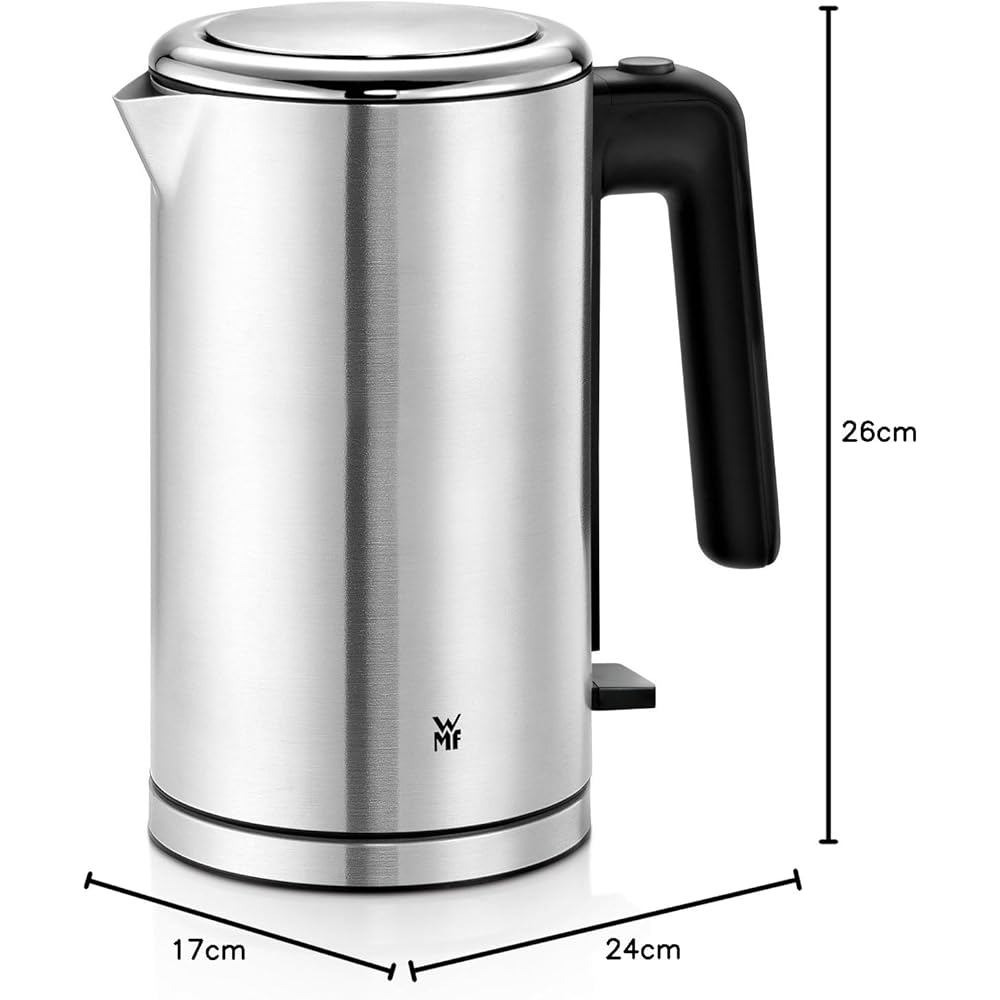 WMF Lono Bouilloire Électrique, 2400 W, Grande Capacité de 1,6 L, Design intemporel inox, Cromargan haute qualité, Montée en température rapide 0413130011 : WMF: Cuisine et Maison