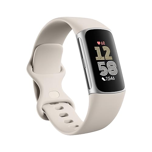 Fitbit Charge 6 Fitness-Tracker, GPS-Sportuhr, Obsidian/Schwarz, S & L Armbänder
