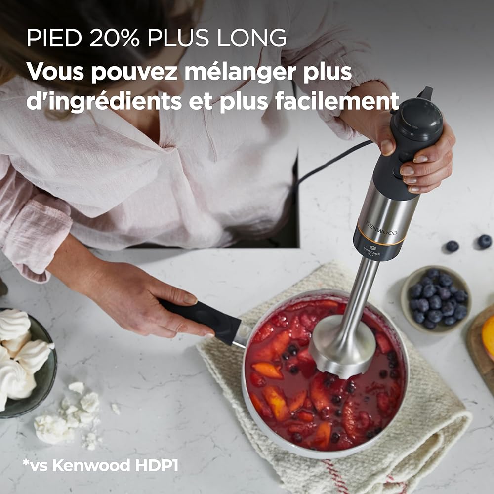 Kenwood HBM60.007GY Mixeur Blender Gris : Cuisine et Maison