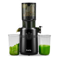 Extracteur de jus, Fretta Extracteur de jus de fruits et légumes, Slow Juicer Grand diamètre de 108 mm, 1L Très grande capacité, Pression à Froid, Facile à nettoyer, Sans BPA (Noir, 1L) : Cuisine et Maison