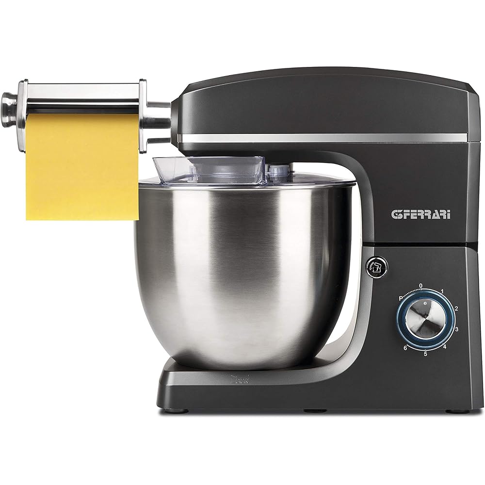 G3 Ferrari G20113 Pastaio 10&Lode Robot Pâtissier avec Laminoir, 1500 W, 10 Litres, Acier Inoxydable, 6 vitesses, Gris Anthracite /Inox : Cuisine et Maison