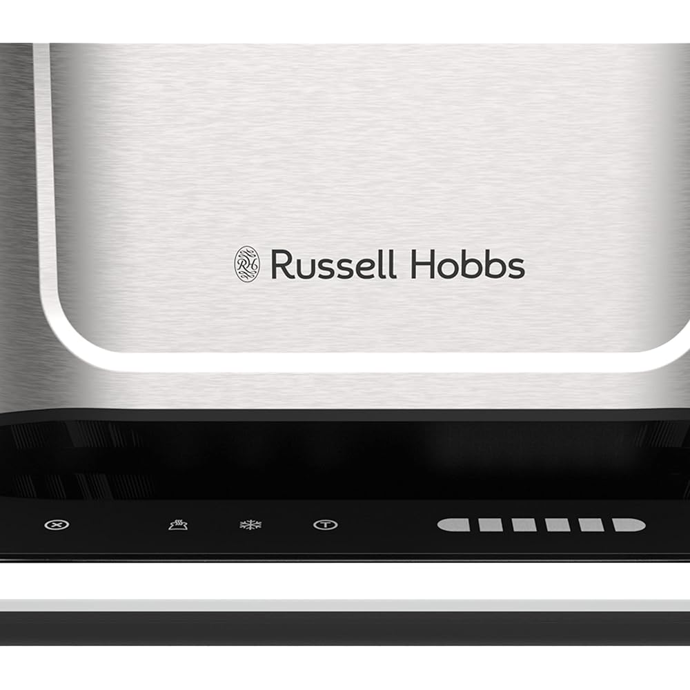 Russell Hobbs Grille Pain [Programmable] Attentiv (Fentes extra larges, Tactile, mémorisele brunissage, Tout type de pain, Surélévation, Chauffe Viennoiserie,Tiroir Ramasse Miettes) Toaster 26210-56 : Cuisine et Maison