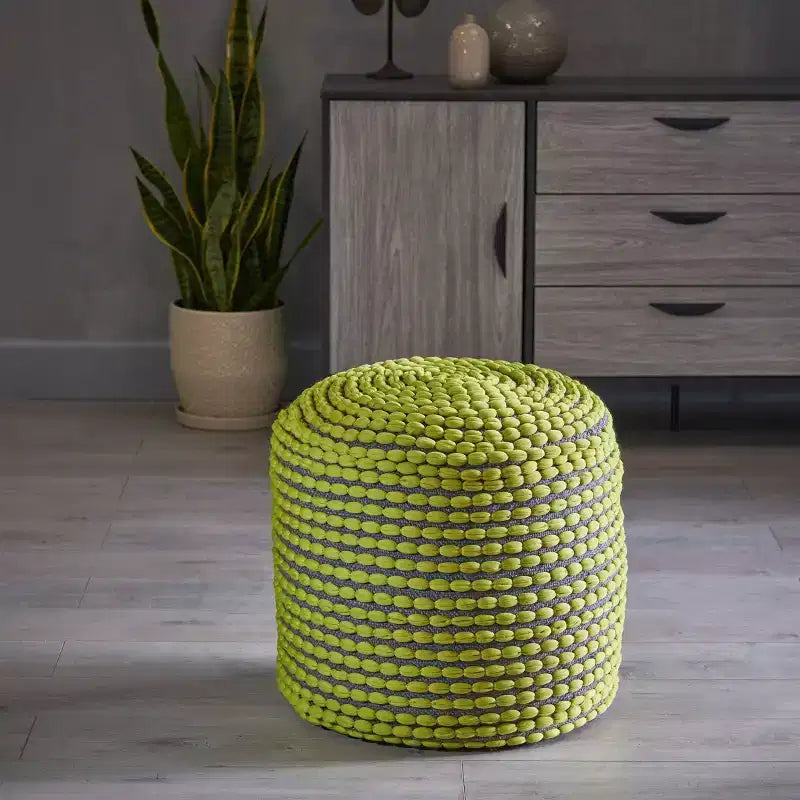 Rococco Round Pouf Ottoman - Christopher Knight Home