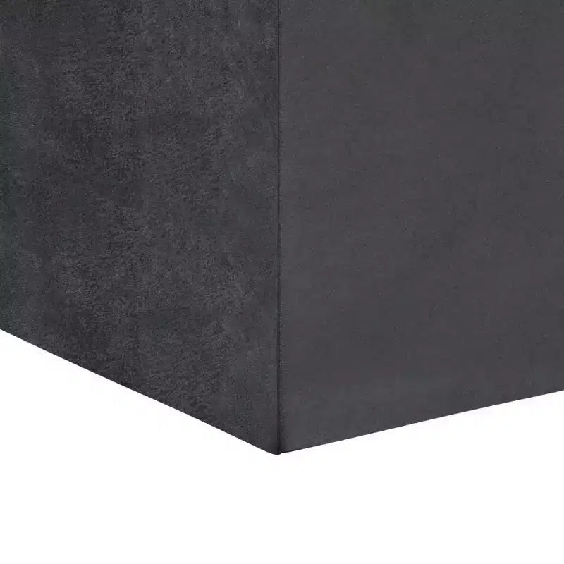 Pouffe de rangement cube avec plateau