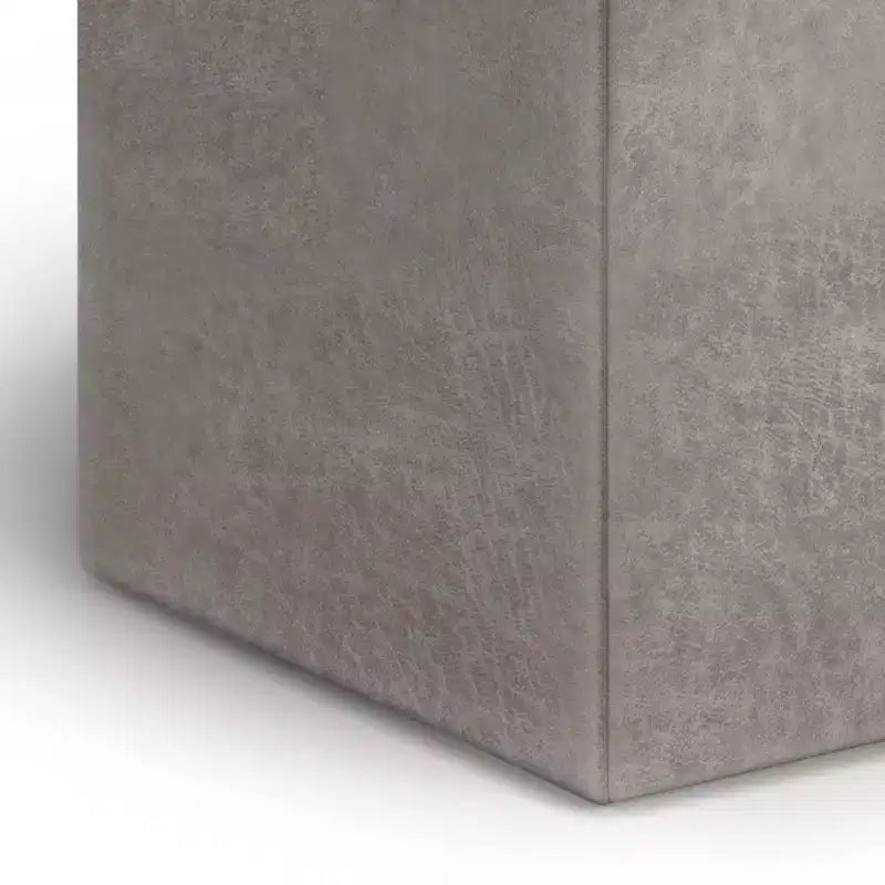 Pouffe de rangement cube avec plateau