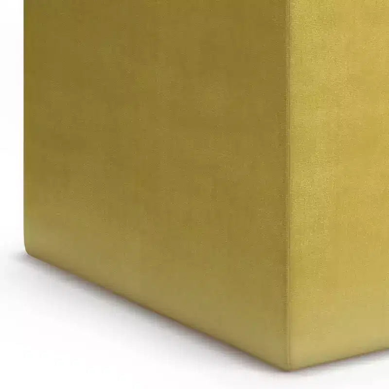 Pouffe de rangement cube avec plateau