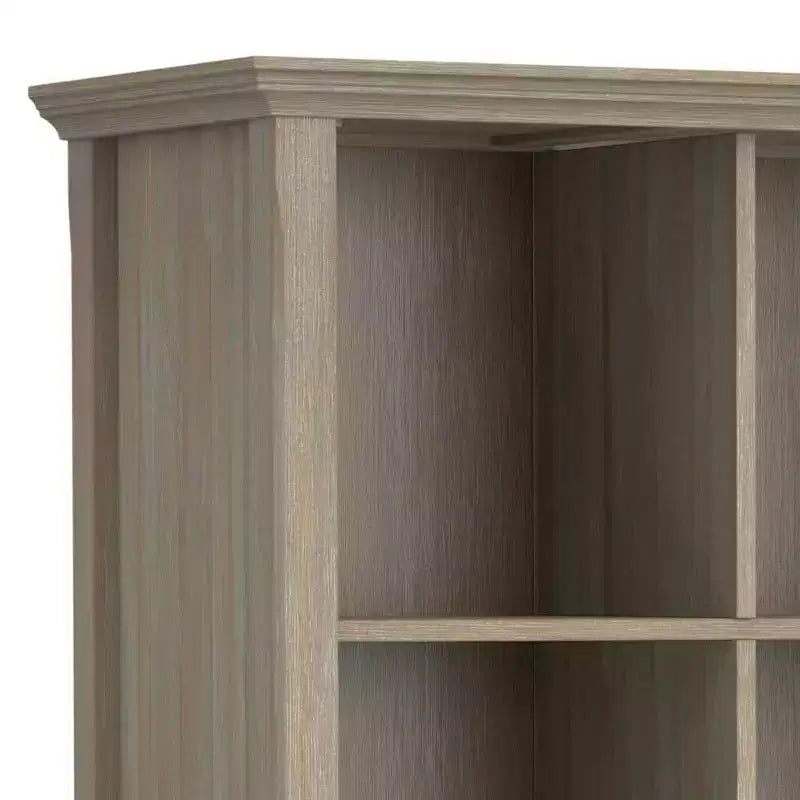 Bibliothèque en bois massif à 12 compartiments de grande capacité