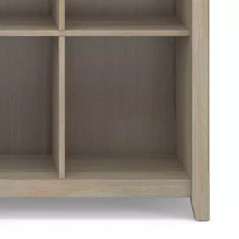 Bibliothèque en bois massif à 12 compartiments de grande capacité