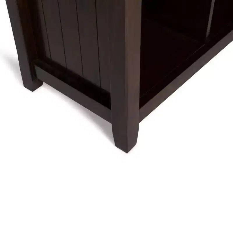 Bibliothèque en bois massif à 12 compartiments de grande capacité