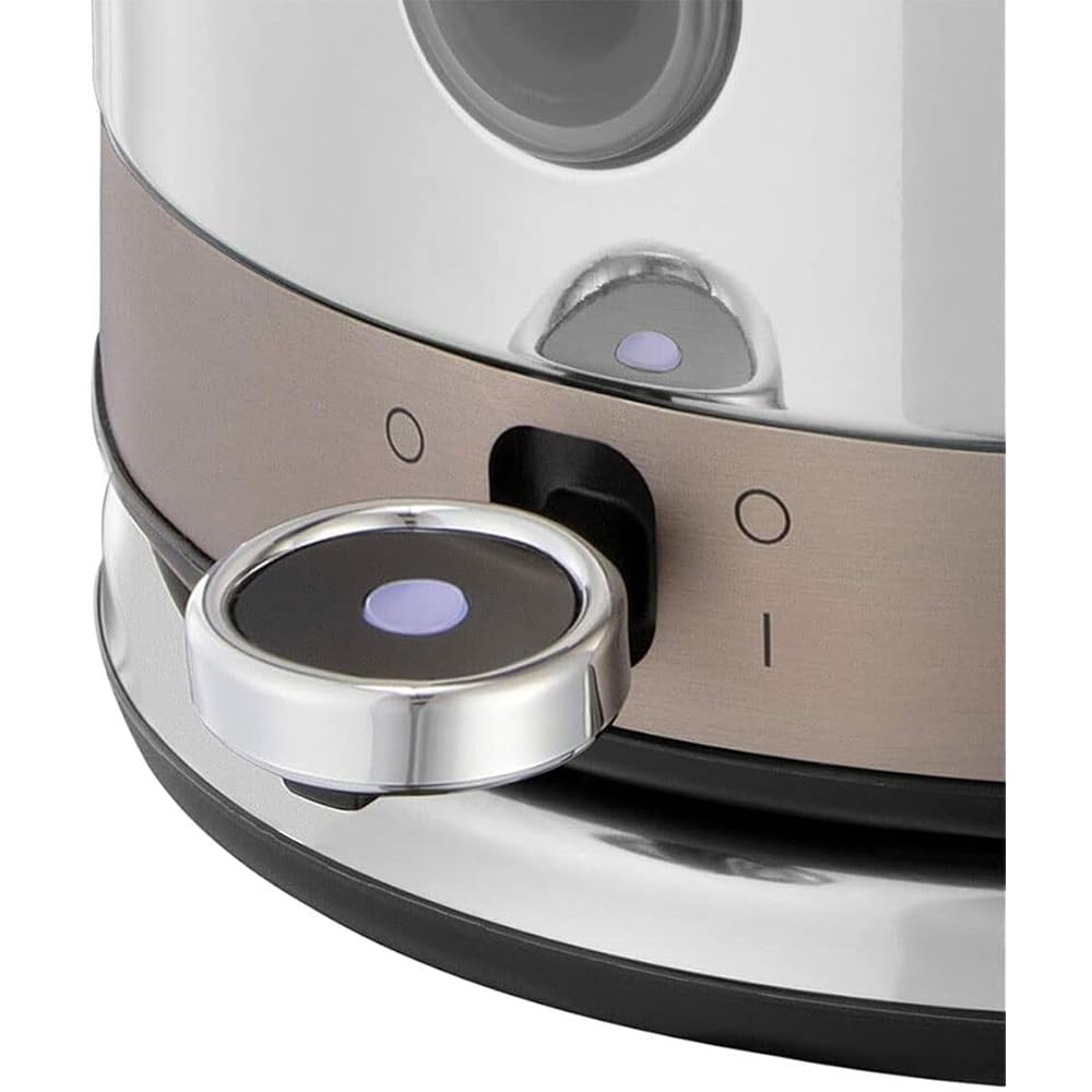 Russell Hobbs Bouilloire Electrique [Design Retro Premium] Distinctions Titanium (1,5L, 2400W, Ebullition Rapide,Ecoulement Parfait,Ouverture Facile, Ergonomique,Filtre anticalcaire amovible) 26422-70 : Cuisine et Maison