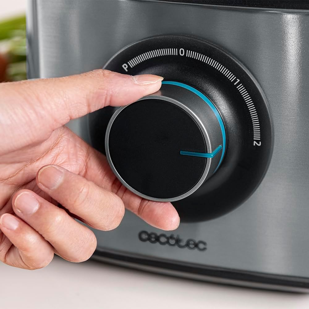 Cecotec Robot culinaire Paprika 1300, 2000W de puissance, en acier inoxydable, bol de 3,5 L, 2 vitesses, 3 disques de coupe, 1 lame pour hacher et 1 pour pétrir : Cuisine et Maison