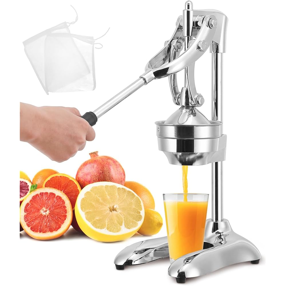 Moongiantgo Presse à Agrumes Manuelle Double Mode, Presse à Citron Professionnelle Avec Levier Facile, Presse à Main Ergonomique Pour Orange, Grenade, Citron Vert Et Pastèque : Cuisine et Maison
