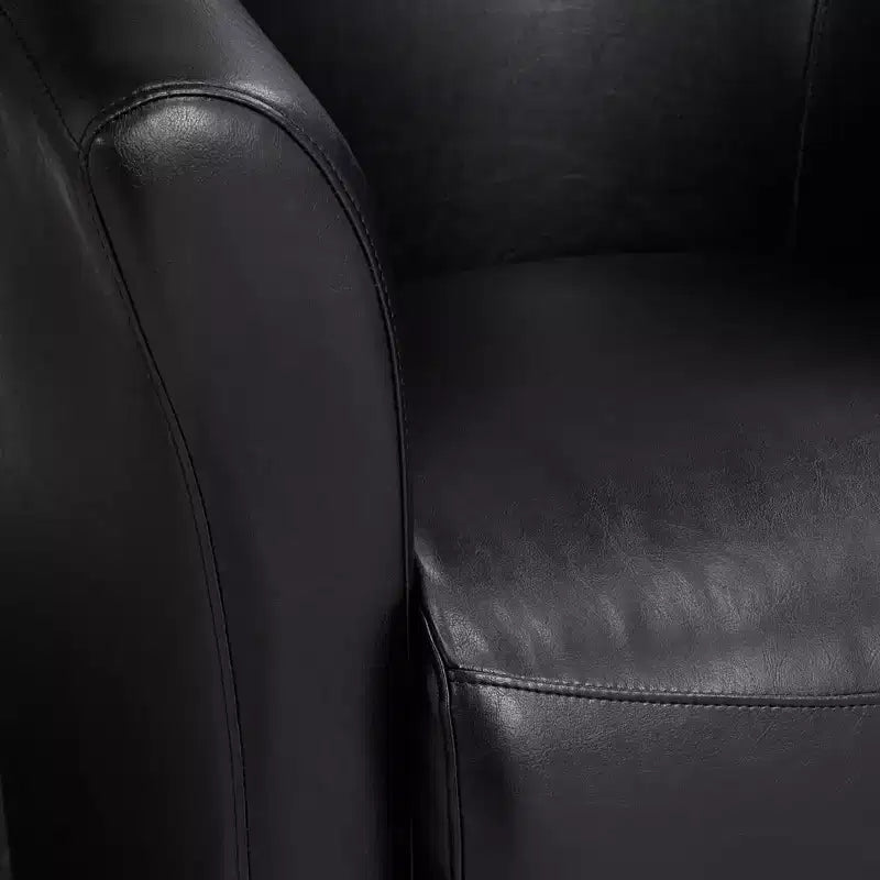 Elements Rocket 31 Wide Rivera Black Swivel Accent Club Chair