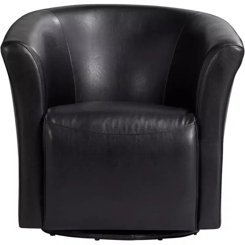 Elements Rocket 31 Wide Rivera Black Swivel Accent Club Chair