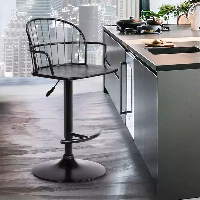 Edward Adjustable Metal Barstool - Armen Living