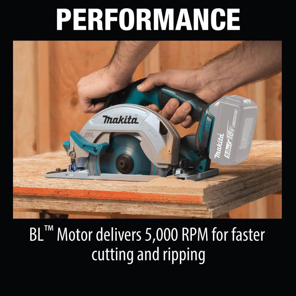 18V LXT Lithium-Ion Brushless Cordless 6-1/2 in. Circular Saw (Tool only) XSH03Z from