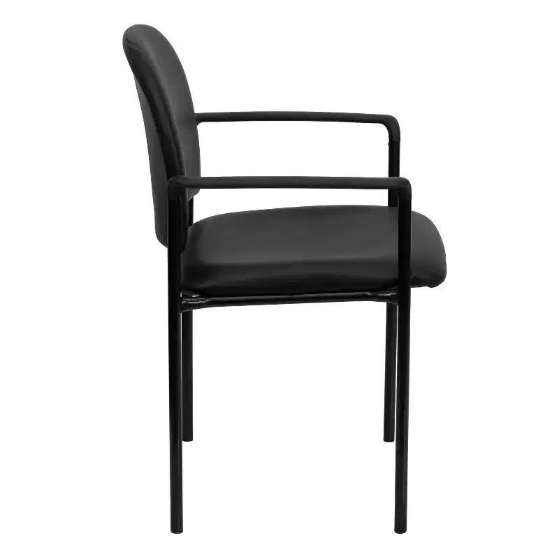 Flash Furniture Comfort Stackable Steel Side Reception Chair with Arms