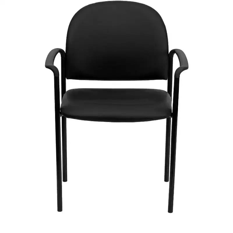Flash Furniture Comfort Stackable Steel Side Reception Chair with Arms