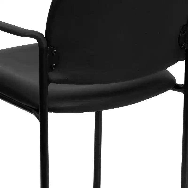 Flash Furniture Comfort Stackable Steel Side Reception Chair with Arms