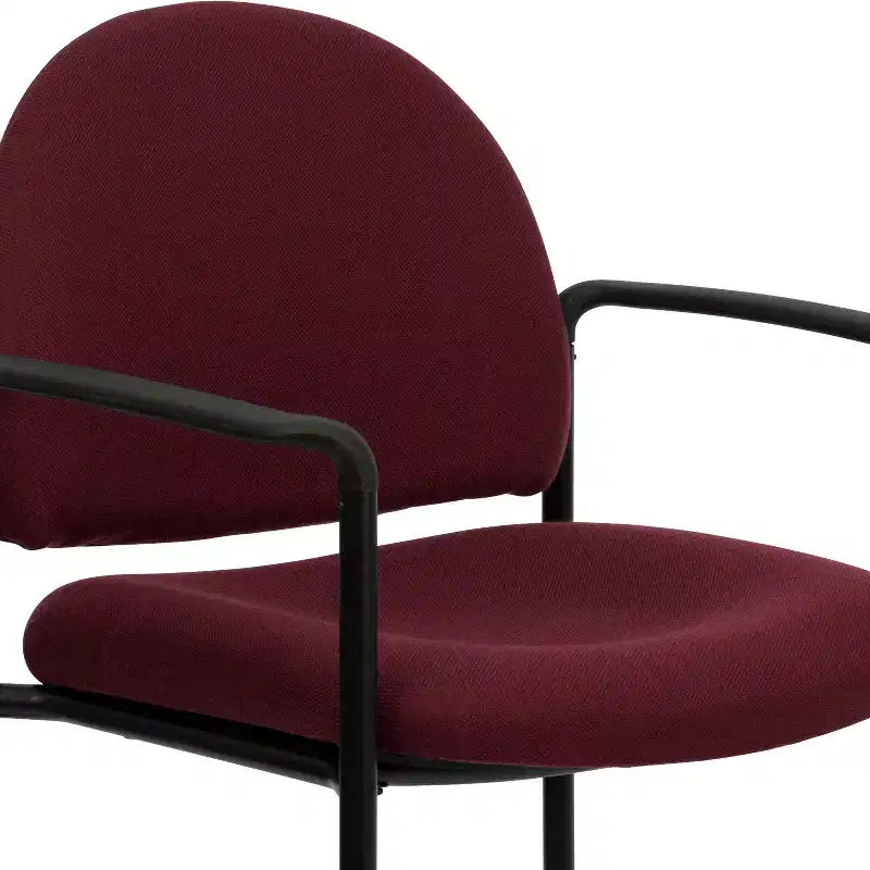 Flash Furniture Comfort Stackable Steel Side Reception Chair with Arms