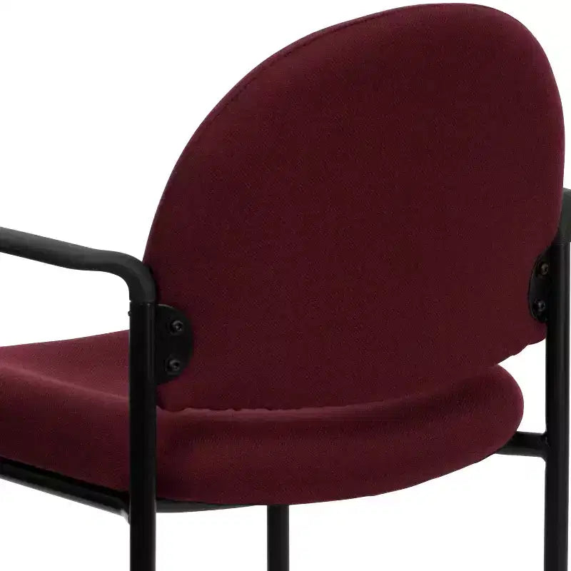 Flash Furniture Comfort Stackable Steel Side Reception Chair with Arms