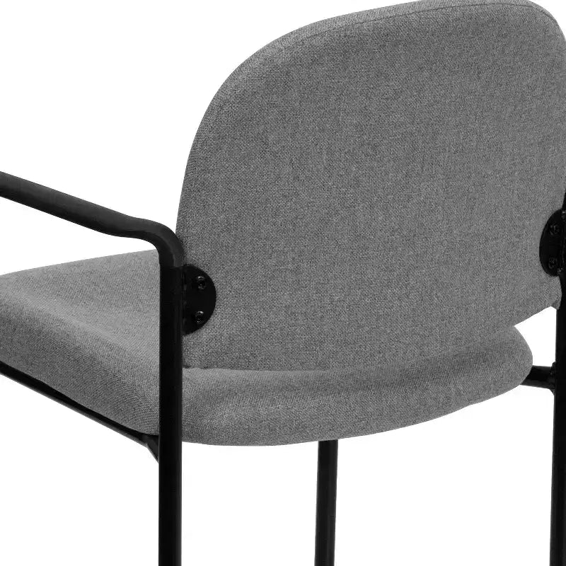 Flash Furniture Comfort Stackable Steel Side Reception Chair with Arms