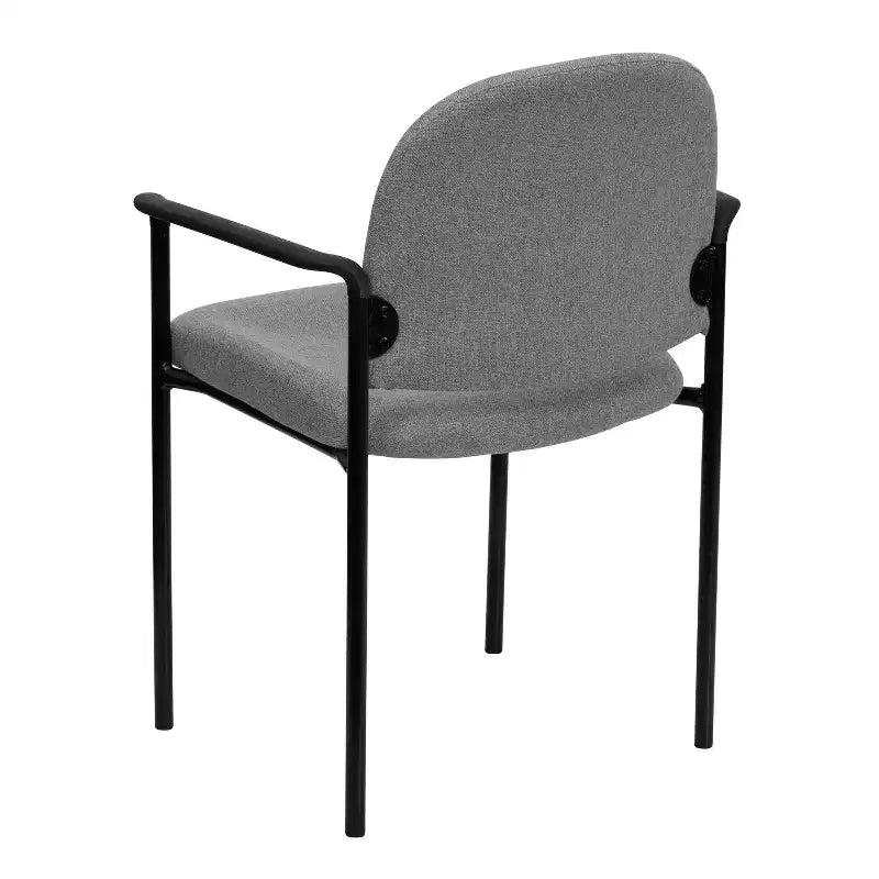 Flash Furniture Comfort Stackable Steel Side Reception Chair with Arms