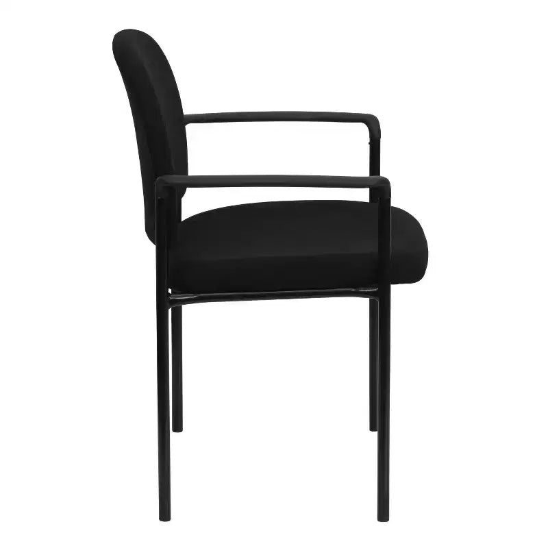 Flash Furniture Comfort Stackable Steel Side Reception Chair with Arms