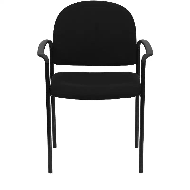 Flash Furniture Comfort Stackable Steel Side Reception Chair with Arms