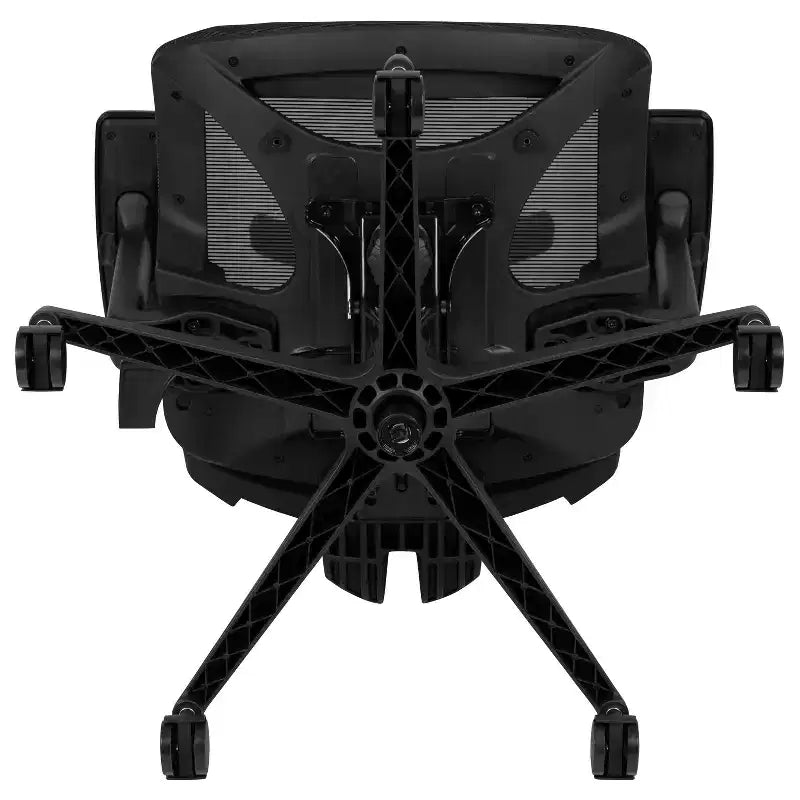 Flash Furniture Ergonomic Mesh Office Chair with Synchro-Tilt, Pivot Adjustable Headrest, Lumbar Support, Coat Hanger and Adjustable Arms