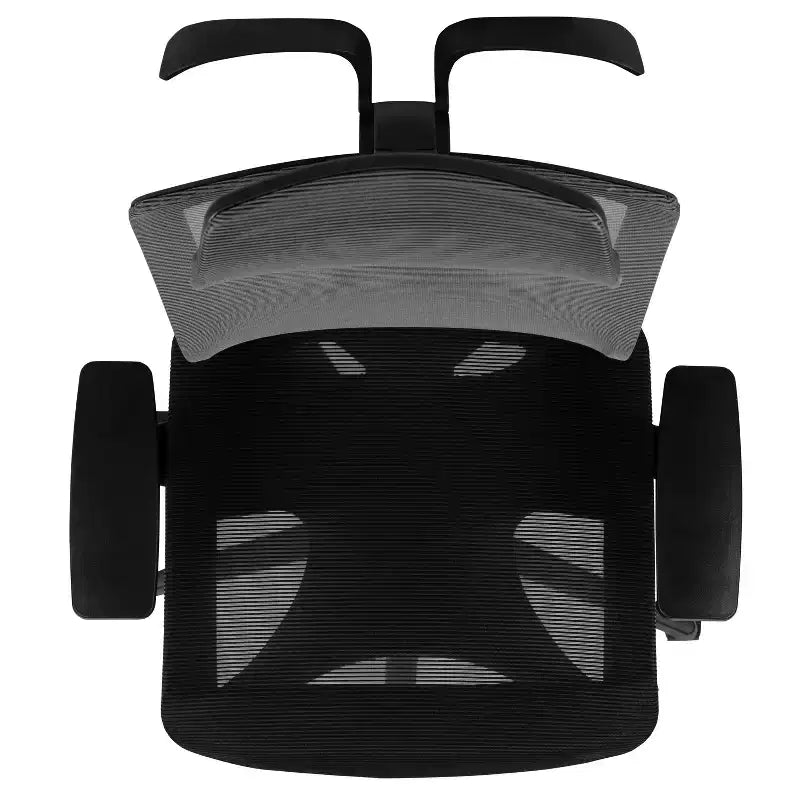 Flash Furniture Ergonomic Mesh Office Chair with Synchro-Tilt, Pivot Adjustable Headrest, Lumbar Support, Coat Hanger and Adjustable Arms