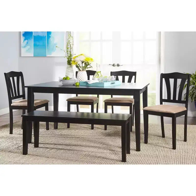 Buylateral Havana Solid Wood Rectangular Dining Table