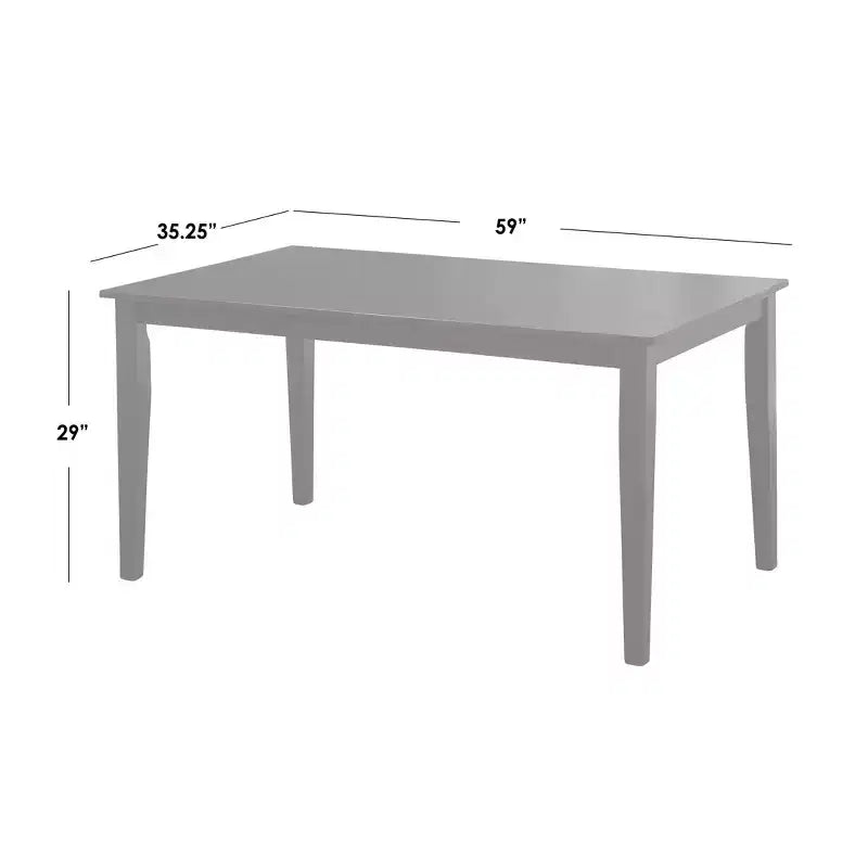 Buylateral Havana Solid Wood Rectangular Dining Table