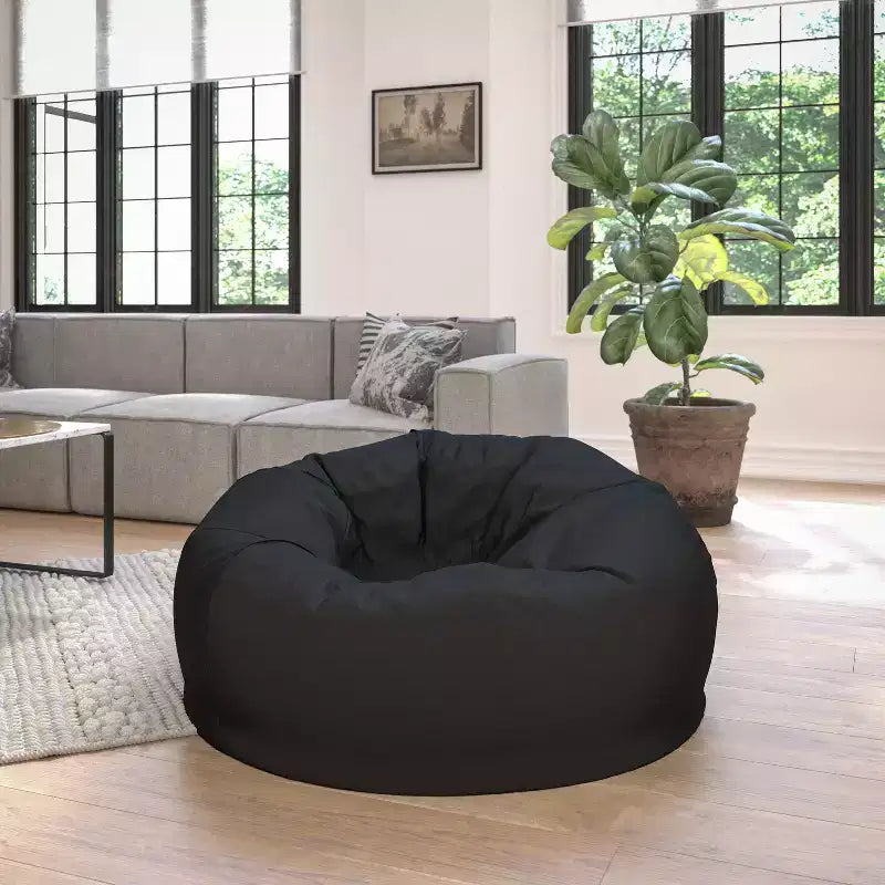 Emma and Oliver Oversized Bean Bag Chair for Kids and Adults