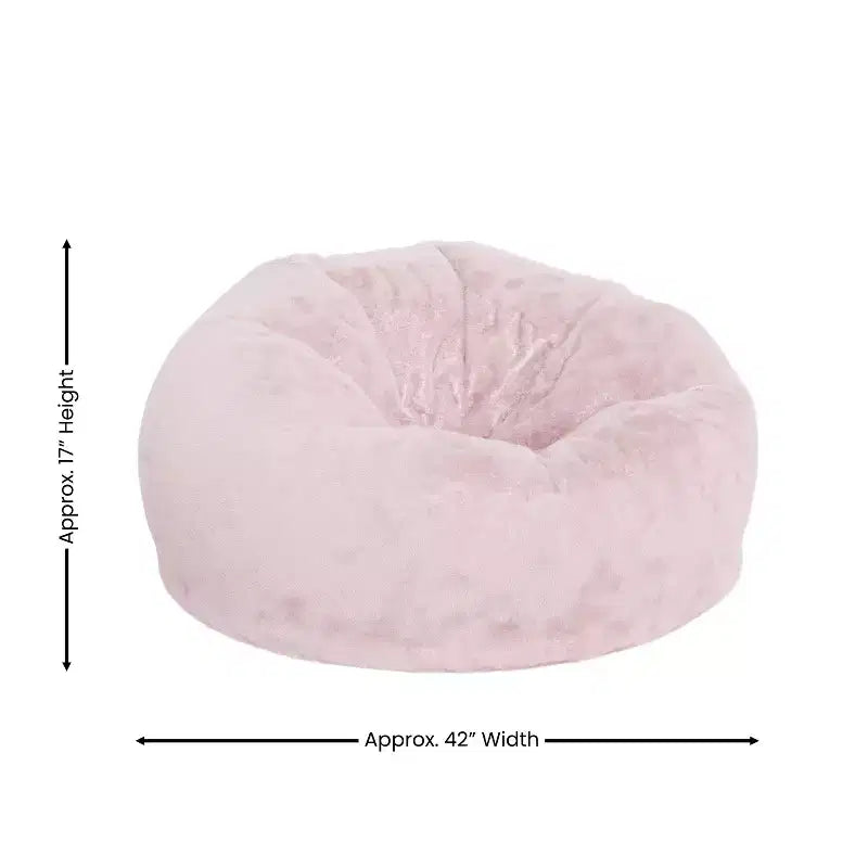 Emma and Oliver Oversized Bean Bag Chair for Kids and Adults
