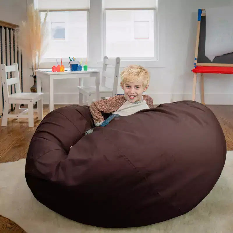 Emma and Oliver Oversized Bean Bag Chair for Kids and Adults