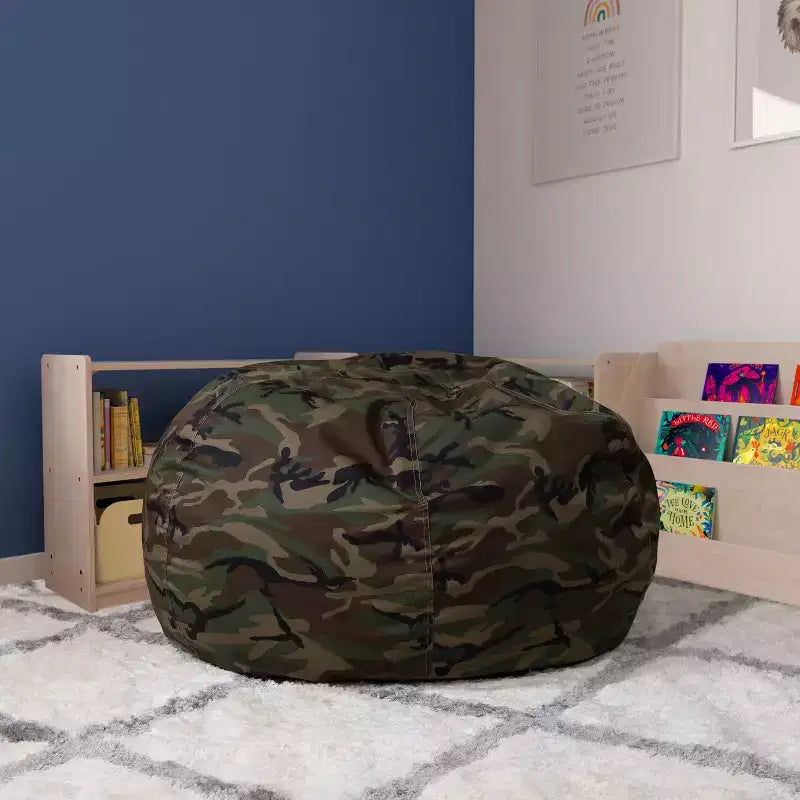Emma and Oliver Oversized Bean Bag Chair for Kids and Adults
