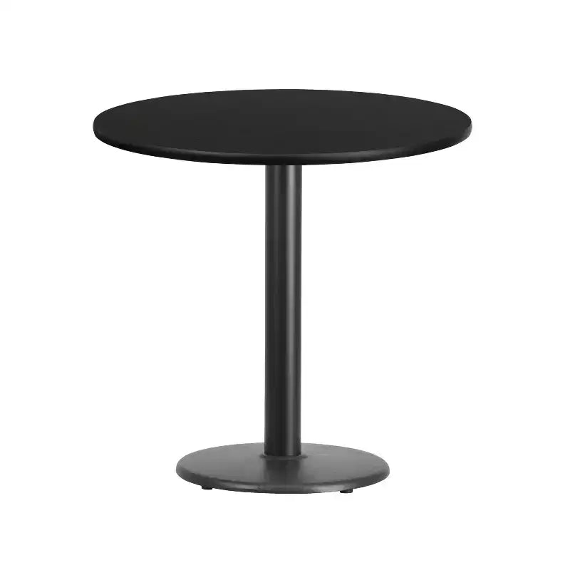 Emma and Oliver 30 Round Laminate Table Top with 18 Round Table Height Base