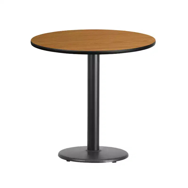 Emma and Oliver 30 Round Laminate Table Top with 18 Round Table Height Base